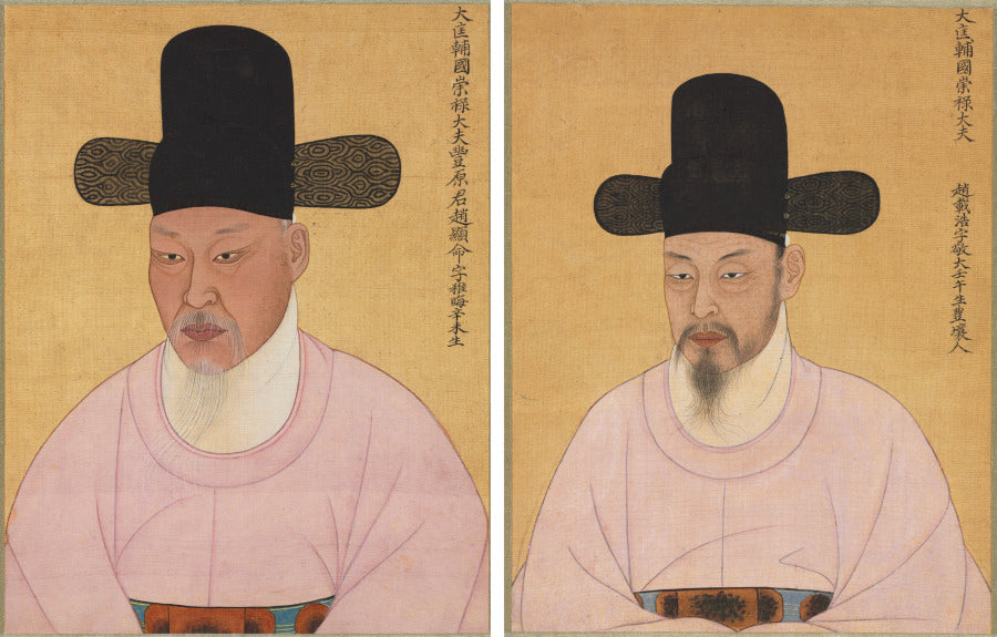 Portraits of Cho Hyun-myeong and Cho Jae-ho by  - Classic Art canvas print