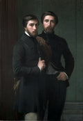 Ren-Charles Dassy and His Brother Jean-Baptiste-Claude-Amd Dassy by Hippolyte Jean Flandrin (French, 1809–1864) - Classic Art canvas print