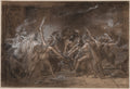 The Oath of the Seven Chiefs against Thebes by Anne-Louis Girodet de Roucy-Trioson (French, 1767–1824) - Classic Painting canvas print