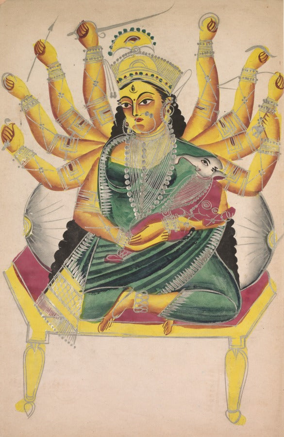 Ganesha-Janani Mother of Ganesh by  - Classic Art canvas print