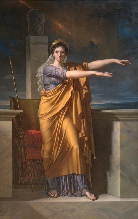 Polyhymnia, Muse of Eloquence by Charles Meynier (French, 1768–1832) - Classic Art canvas print