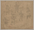 Album of Daoist and Buddhist Themes Procession of Daoist Deities Leaf 12 by  - Classic Art canvas print