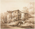 Landscape with Watermill by Jean Jacques de Boissieu (French, 1736–1810) - Classic Painting canvas print