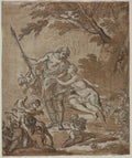 Venus and Adonis by  - Classic Painting canvas print