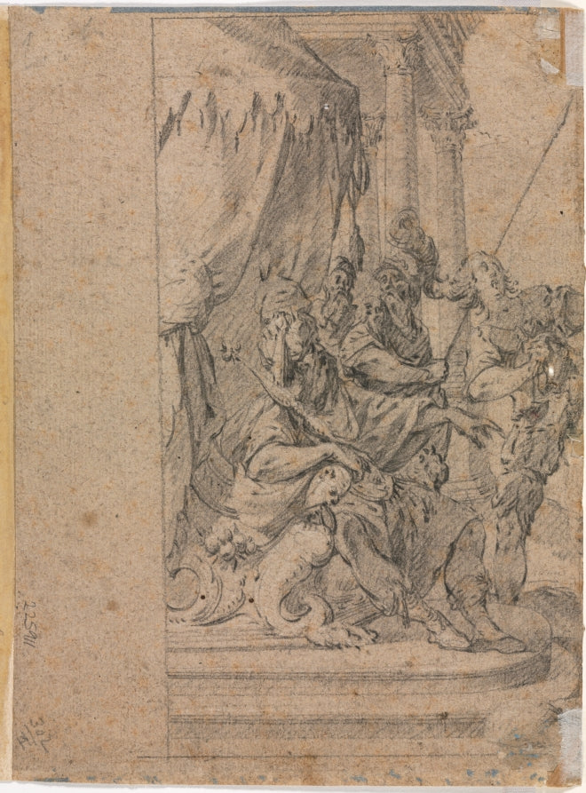 Panthea before Cyrus verso by Michel Dorigny (French, 1617–1665) - Classic Painting canvas print