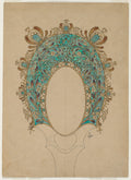 Designs for a Hand Mirror by Félix Bracquemond (French, 1833–1914) - Classic Painting canvas print