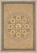 Shamsa sunburst with portrait of Aurangzeb 16181707, from the Emperor's Album the Kevorkian Album by Bichitr (Indian, active c. 1615–50) - Classic Art canvas print