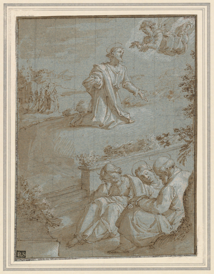 The Agony in the Garden by Santi di Tito (Italian, 1536–1602) - Classic Painting canvas print