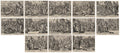 Christ, St. Paul, and the Twelve Apostles by Hendrick Goltzius (Dutch, 1558–1617) - Classic Painting canvas print