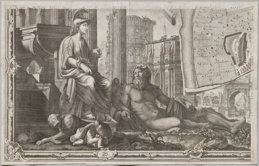 Nuova pianta di Roma data in luce da Giambattista Nolli lanno MDCCXLVII, known as La Pianta Grande di Roma by Giovanni Battista Nolli (Italian, 1701–1756) - Classic Painting canvas print