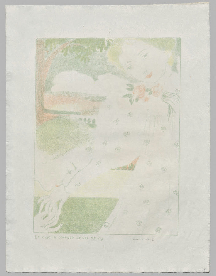 And It Is the Caress of Her Hands by Maurice Denis (French, 1870–1943) - Classic Painting canvas print