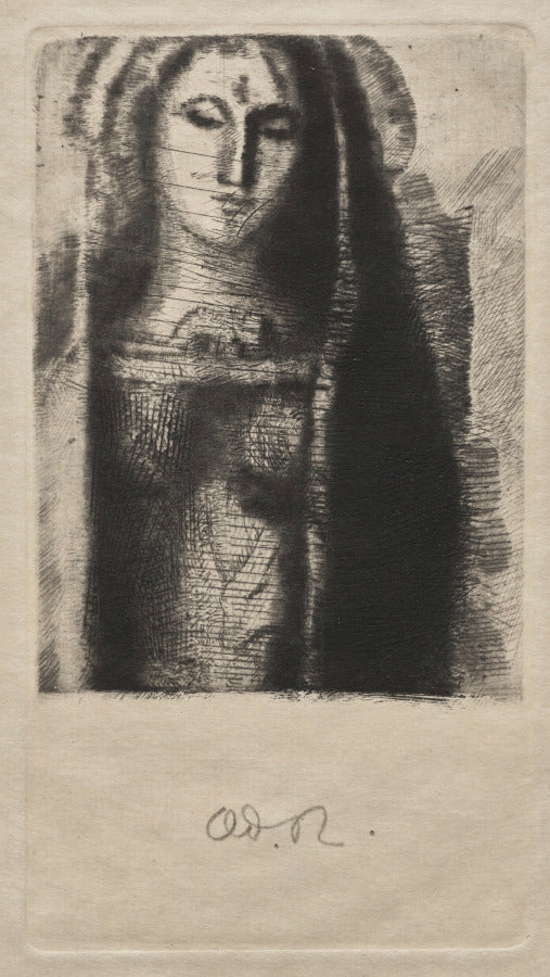 Princess Maleine The Little Madonna by Odilon Redon (French, 1840–1916) - Classic Painting canvas print