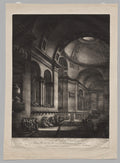 A View of the Inside of a Church by Georges Francois Blondel (French, 1730–1800) - Classic Painting canvas print