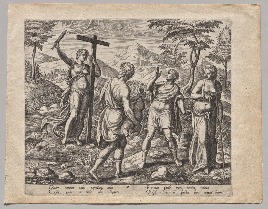 The Seed Falling among the Stones by Philip Galle (Flemish, 1537–1612) - Classic Painting canvas print