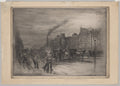 Winter Morning on the Quays by Félix Hilaire Buhot (French, 1847–1898) - Classic Painting canvas print