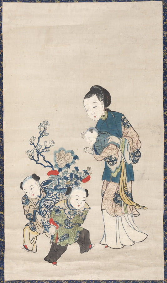 Mother and Sons by  - Classic Painting canvas print