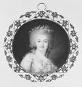 Portrait of a Woman by Peter Adolf Hall - Classic Art canvas print