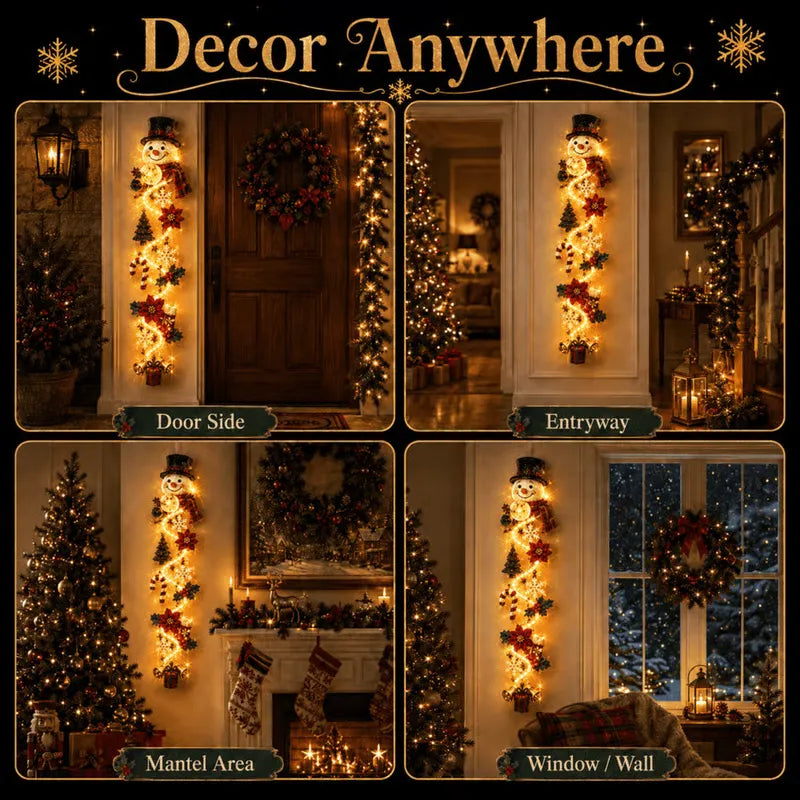 ⏳ Last day! 49% OFF – 🎅MerryCascade Glowing Christmas Door Hanger