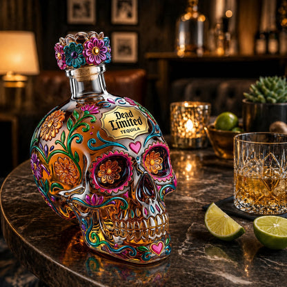 🔥🍷Limited edition Day of the Dead tequila bottle🎁 -2