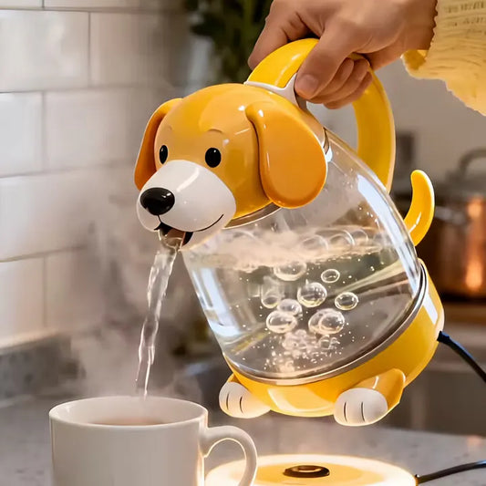 Aesthetic Pet Series Electric Kettle - 1.7L Premium Glass Kettle with Smart LED Atmosphere Temperature Ring