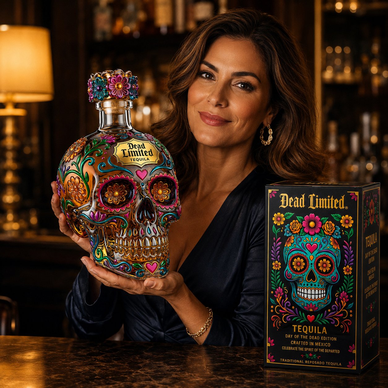 🔥🍷Limited edition Day of the Dead tequila bottle🎁 -2