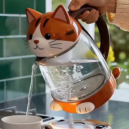 Aesthetic Pet Series Electric Kettle - 1.7L Premium Glass Kettle with Smart LED Atmosphere Temperature Ring