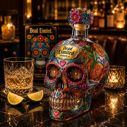 🔥🍷Limited edition Day of the Dead tequila bottle🎁 -2