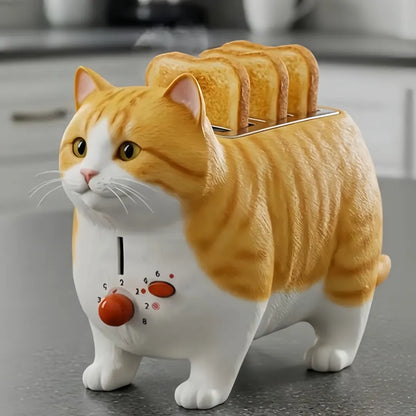 Creative 4-Slice Toaster | Cute Aesthetic Kitchen Appliance for Cozy Breakfast & Unique Home Decor-5