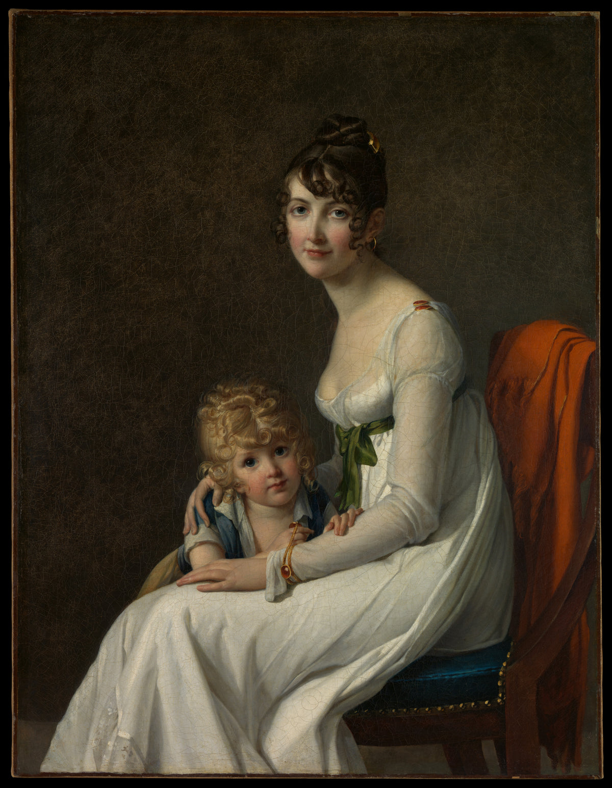 Madame Philippe Panon Desbassayns de Richemont Jeanne Egl Mourgue, 17781855 and Her Son, Eugne 18001859 by Marie Guillemine Benoist - Oil Painting canvas print