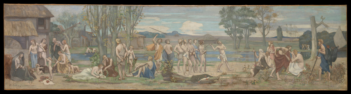 Ludus pro patria Patriotic Games by Pierre Puvis de Chavannes - Oil Painting canvas print