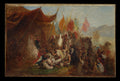 Sketch for Reception of Emperor Napoleon III and Empress Eugnie by the Kabyle Leaders at Algiers on September 18, 1860 by Isidore Pils - Oil Painting canvas print