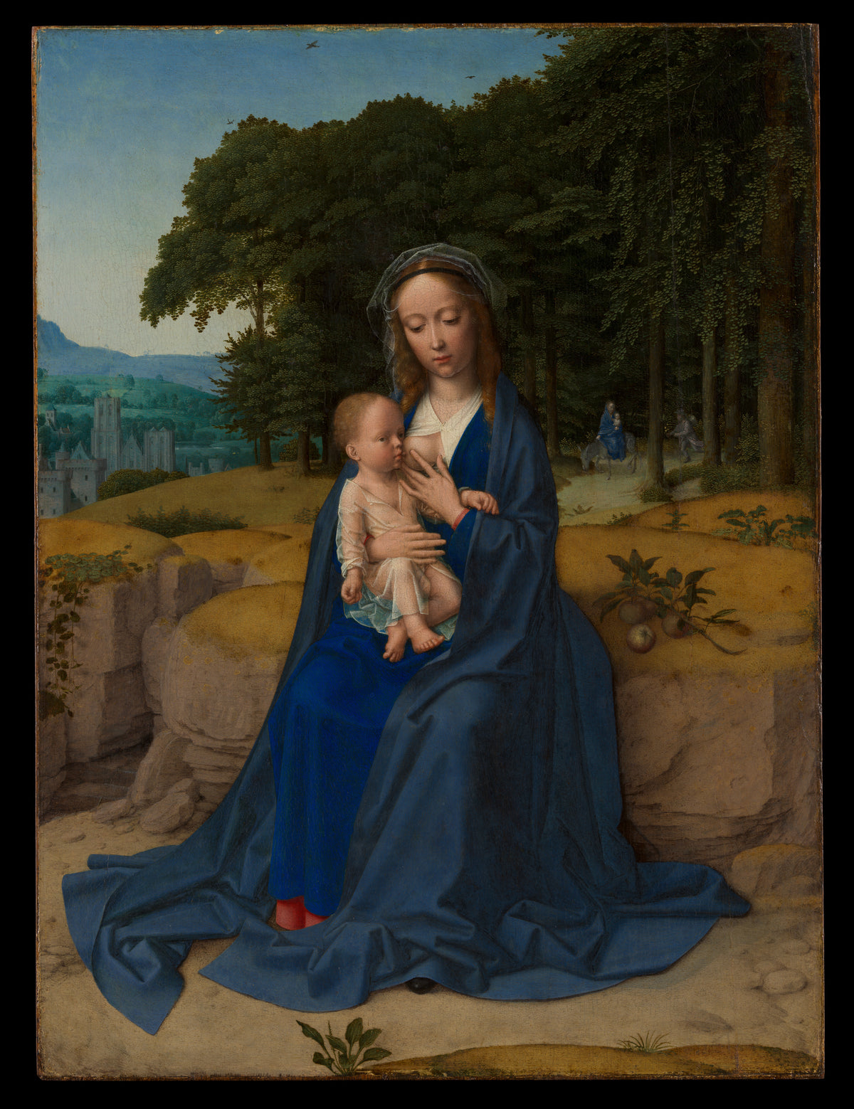 The Rest on the Flight into Egypt by Gerard David - Classic Art canvas print