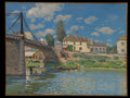The Bridge at Villeneuve-la-Garenne by Alfred Sisley - Oil Painting canvas print