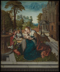 Virgin and Child with Angels by Bernard van Orley - Classic Art canvas print