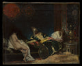 Three Figures in an Interior Un Envoi de Serbie by Benjamin-Constant (Jean-Joseph-Benjamin Constant) - Oil Painting canvas print