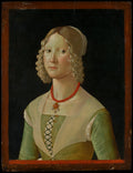 Selvaggia Sassetti born 1470 by Davide Ghirlandaio (David Bigordi) - Tempera canvas print
