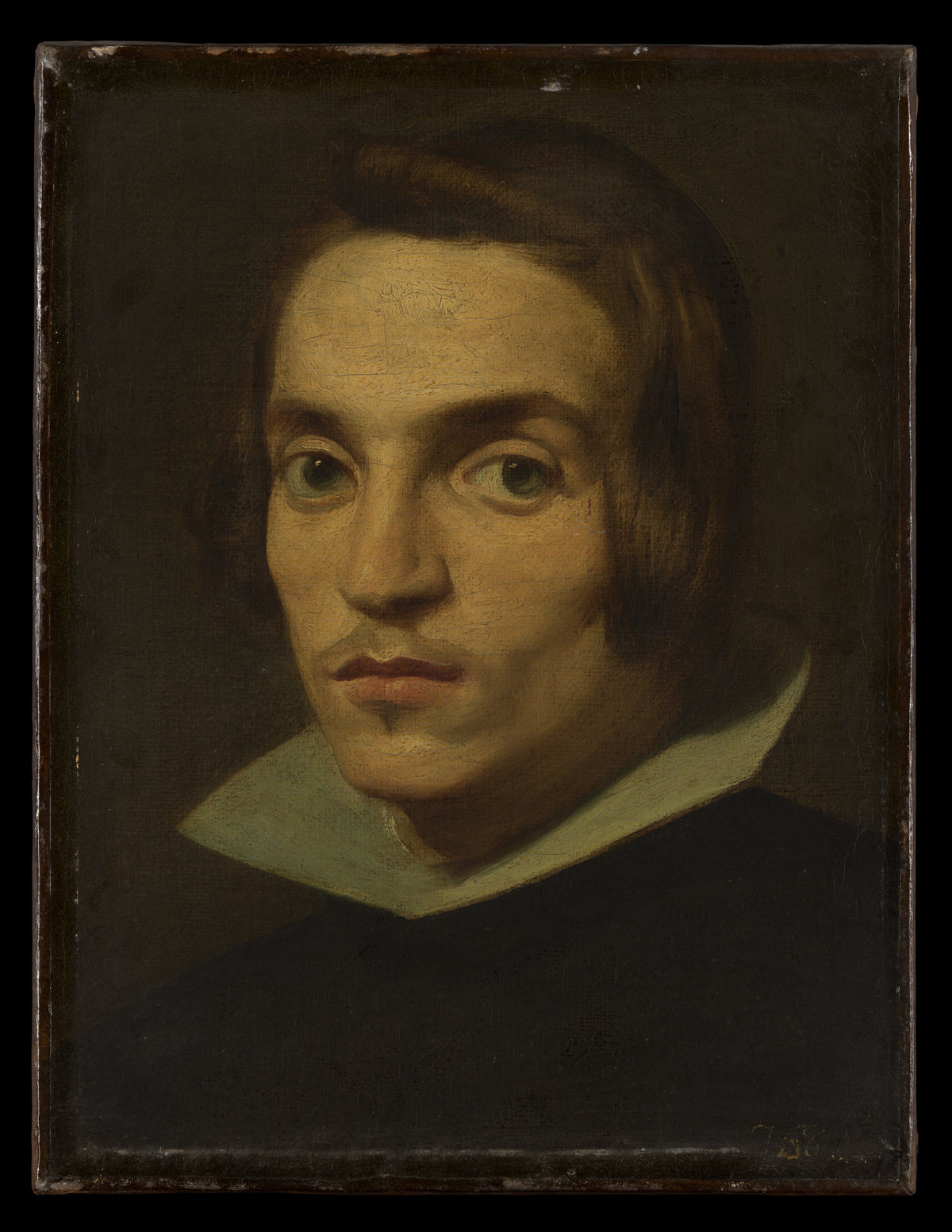 Head of a Man by Spanish (Castilian) Painter - Oil Painting canvas print