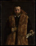 Portrait of a Man in a Fur-Trimmed Coat by Italian (Lombard) Painter - Oil Painting canvas print