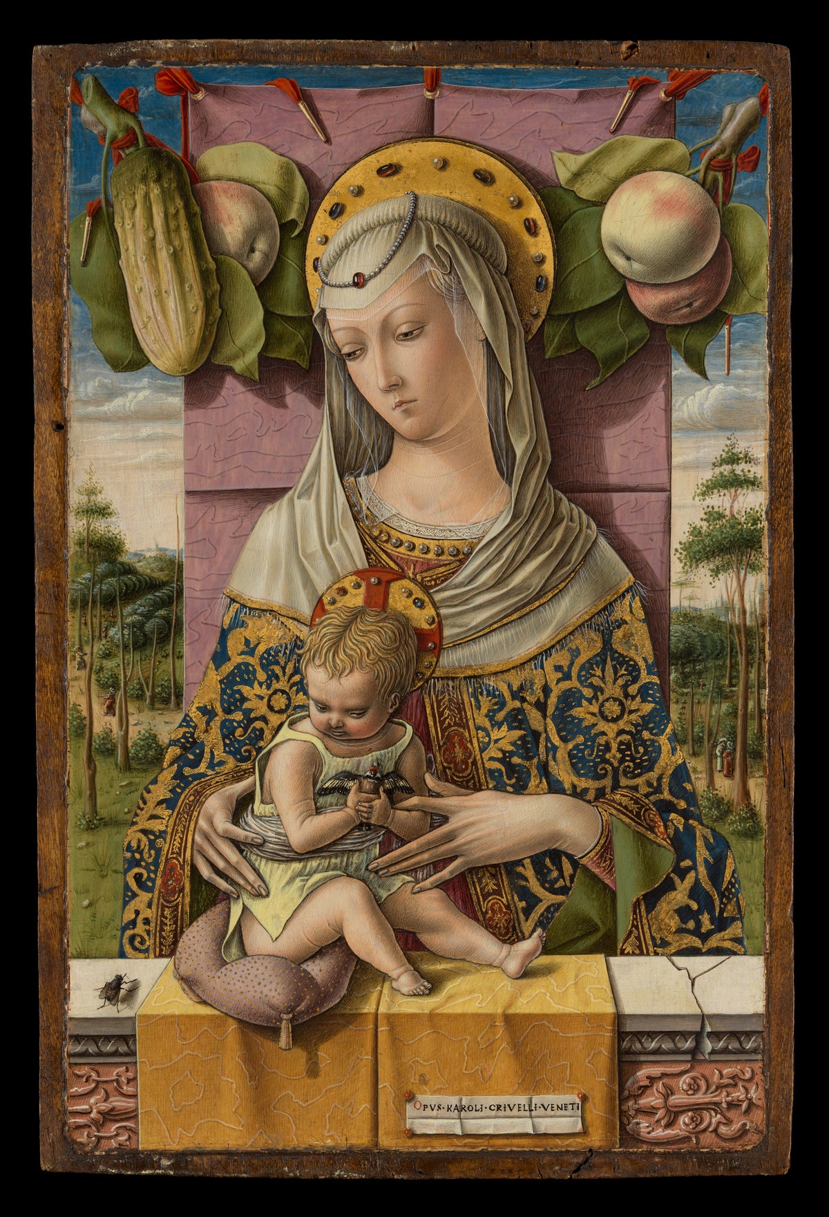 Madonna and Child by Carlo Crivelli - Tempera canvas print