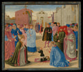 Saint Zenobius Resuscitating a Dead Child by Benozzo Gozzoli (Benozzo di Lese di Sandro) - Tempera canvas print
