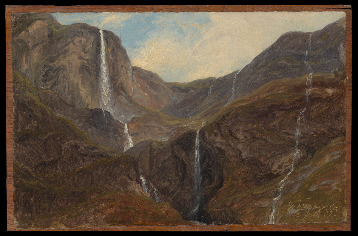 Gudvangen by Thomas Fearnley - Classic Art canvas print