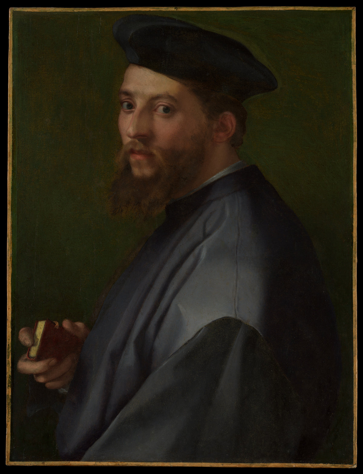 Portrait of a Man by Andrea del Sarto (Andrea d'Agnolo) - Oil Painting canvas print
