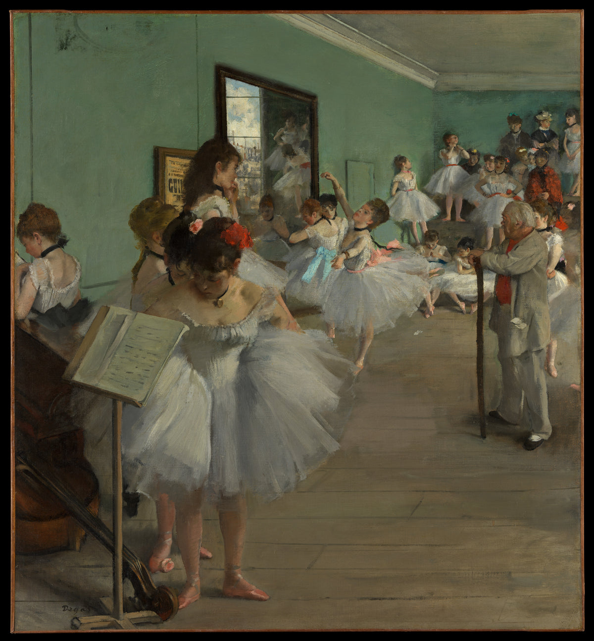 The Dance Class by Edgar Degas - Impressionist canvas print