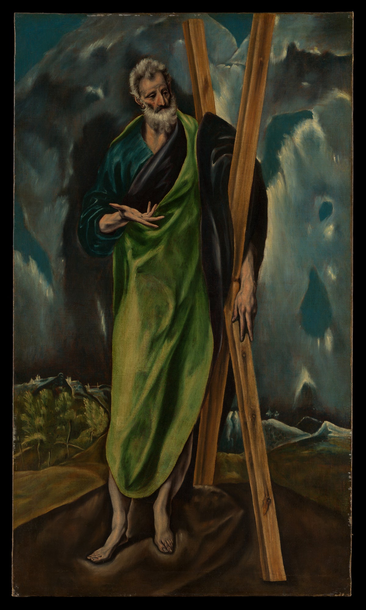 Saint Andrew by El Greco (Domenikos Theotokopoulos) - Oil Painting canvas print