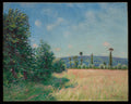 Sahurs Meadows in Morning Sun by Alfred Sisley - Oil Painting canvas print