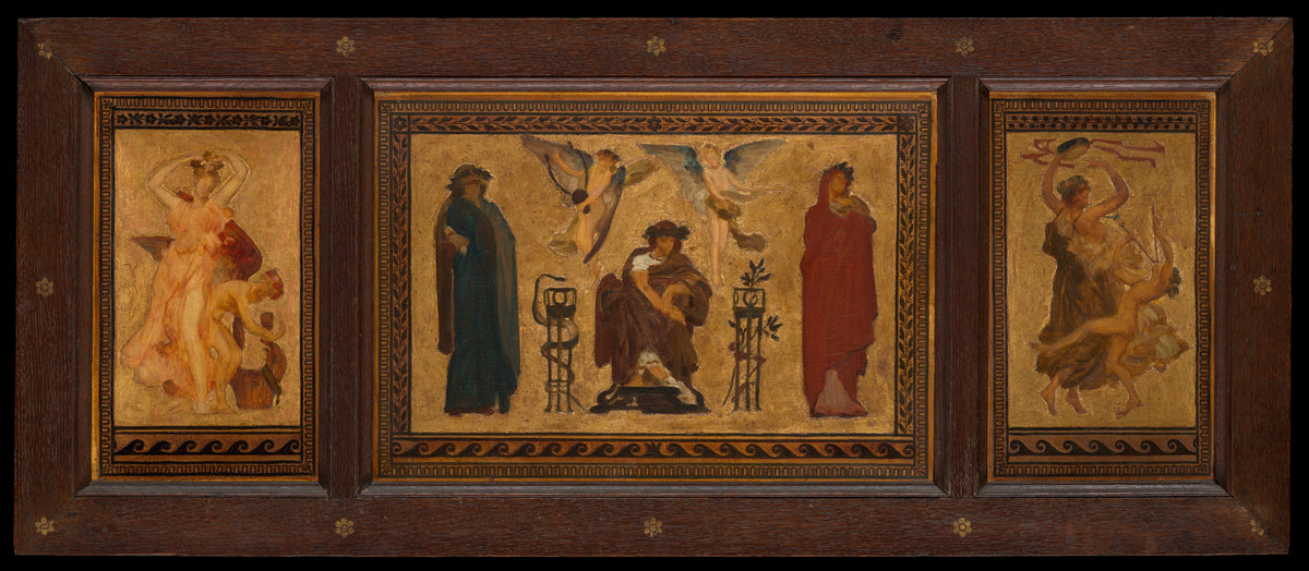 Study for the Ceiling of the Marquand Music Room by Frederic, Lord Leighton - Classic Art canvas print