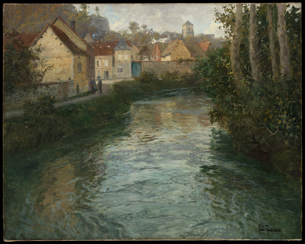 Picquigny by Frits Thaulow - Oil Painting canvas print