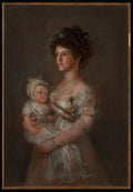 Infanta Mara Luisa 17821824 and Her Son Carlos Luis 17991883 by Goya - Romantic canvas print