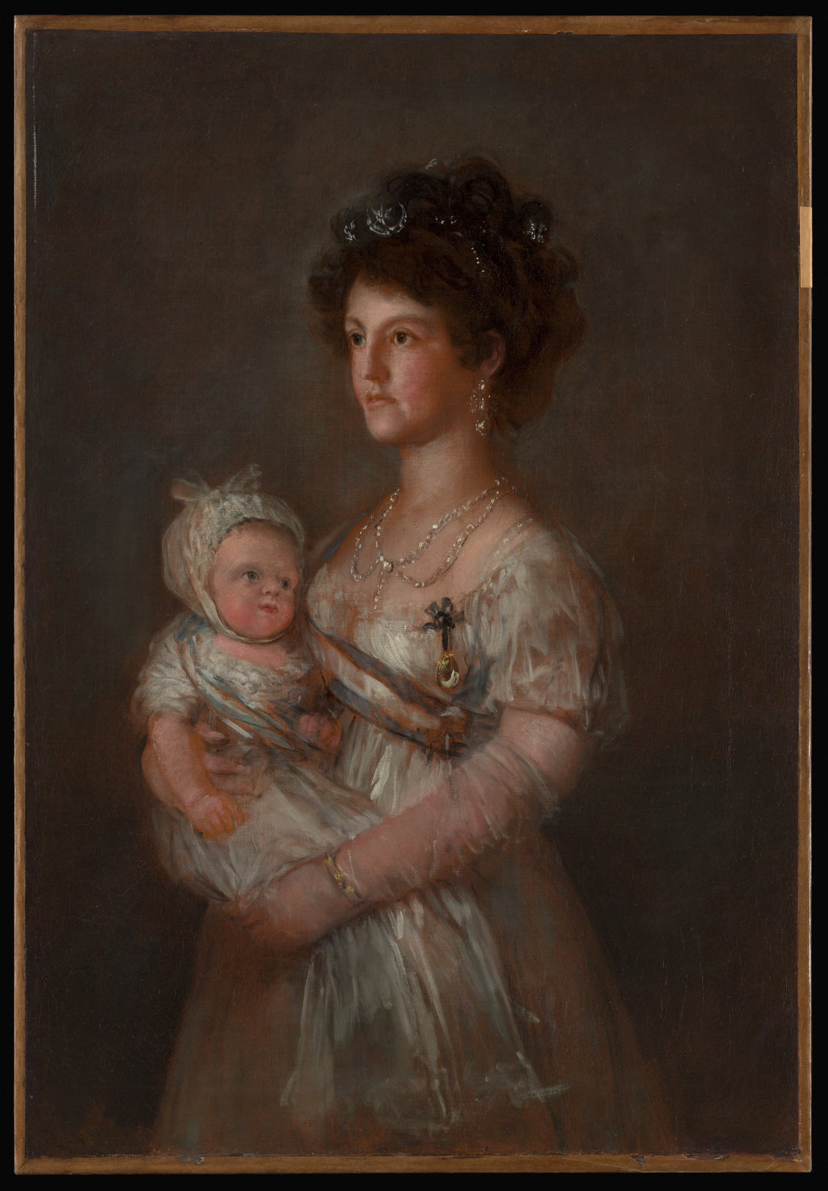 Infanta Mara Luisa 17821824 and Her Son Carlos Luis 17991883 by Goya - Romantic canvas print