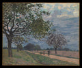 The Road from Versailles to Louveciennes by Alfred Sisley - Oil Painting canvas print